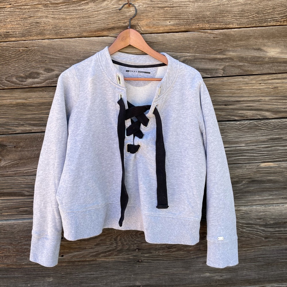 DKNY Lace up sweatshirt